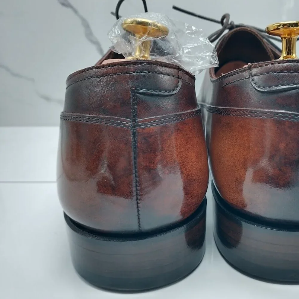 CNES Mottle Calf Balmoral Oxford | US 12 | Bolognese Goodyear | Toe Plates - Picture 3 of 12